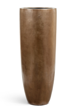 Кашпо TREEZ Effectory - Metal - Высокий конус Giant - Тёмное матовое золото