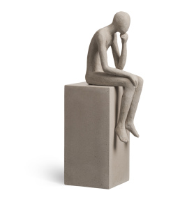 Скульптура TREEZ Effectory - Philosopher's Stone - Размышления о жизни - Белый песок