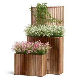 Сет № 148 - Композиция с полевыми кустами в кашпо Treez Effectory Timberline