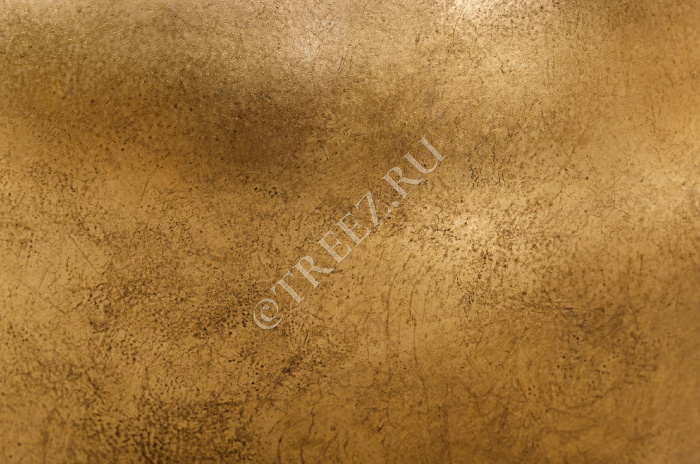 Кашпо TREEZ Effectory - Metal - Полусфера - Сусальное золото фото