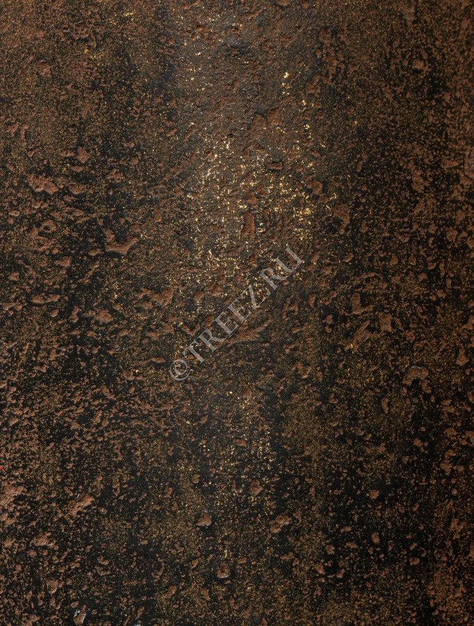 Кашпо TREEZ Effectory - Metal - Конус-чаша - Rough с золотой патиной фото